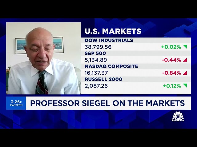 Playing momentum stocks requires nerves of steel, says Wharton's Jeremy Siegel