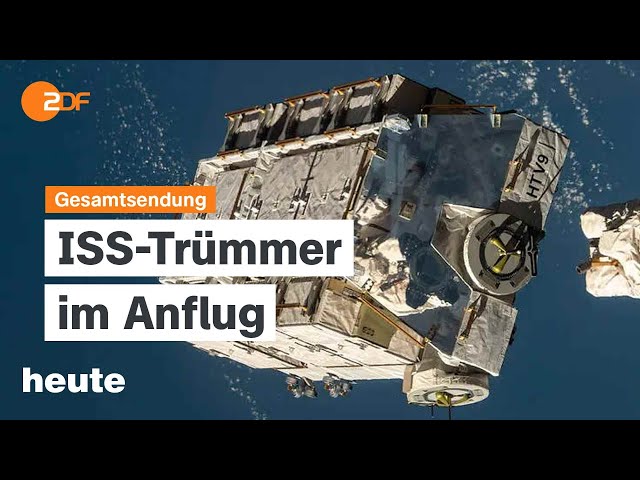 heute 19:00 Uhr vom 08.03.24 ISS-Trümmerteile, Seebrücke nach Gaza, Joe Biden zur Lage der Nation