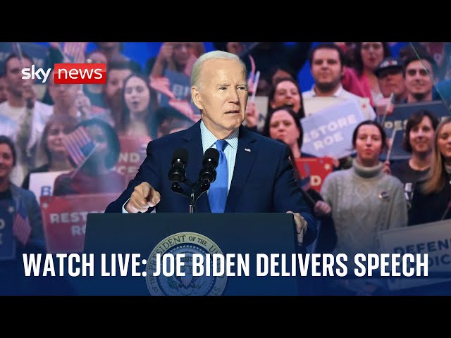 Watch live: US President Joe Biden speaks at a campaign event in Philadelphia