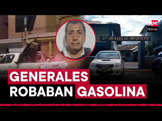 PNP detiene a generales del Ejército implicados en robo de gasolina