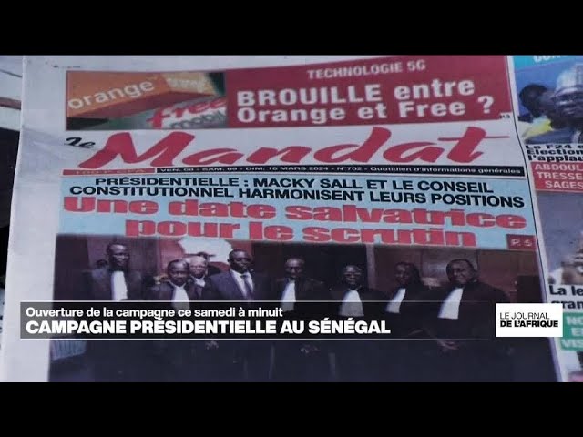 Ouverture de la campagne présidentielle au Sénégal ce samedi à minuit • FRANCE 24