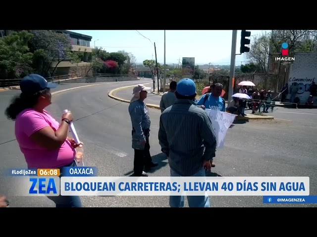 Habitantes de Oaxaca realizan bloqueo por la falta de agua