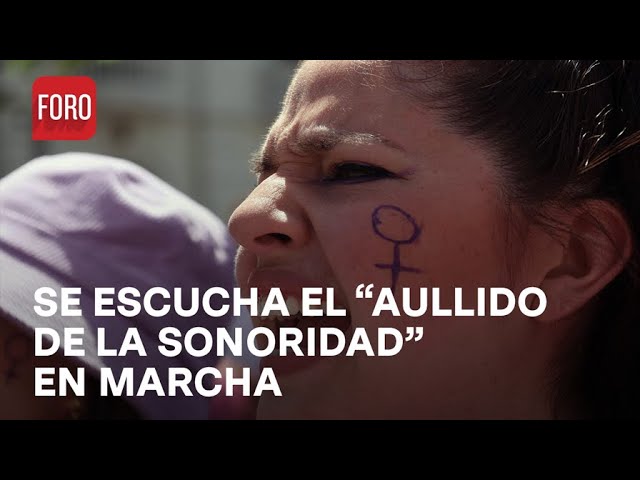 8M: Así se escuchan sonidos de alaridos y aullidos en marcha CDMX - Las Noticias