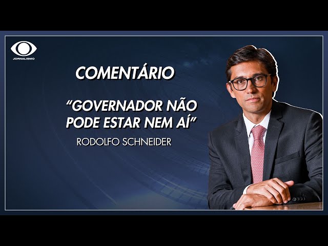 “Governador não pode estar nem aí”, diz Schneider sobre declaração de Tarcísio | Jornal da Band