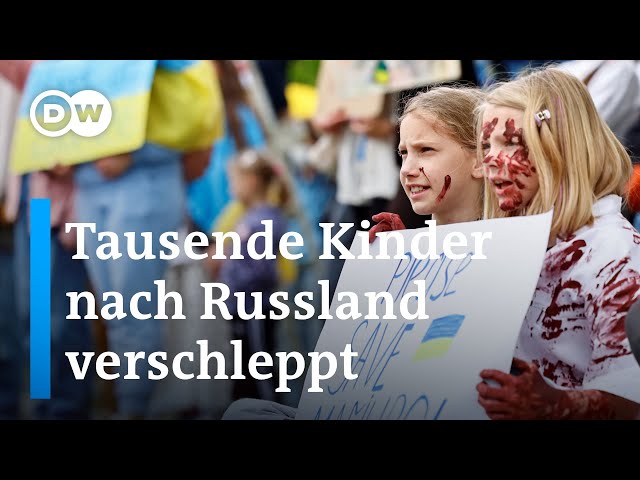 Ukrainische Kinder protestieren gegen Massenverschleppungen | DW News