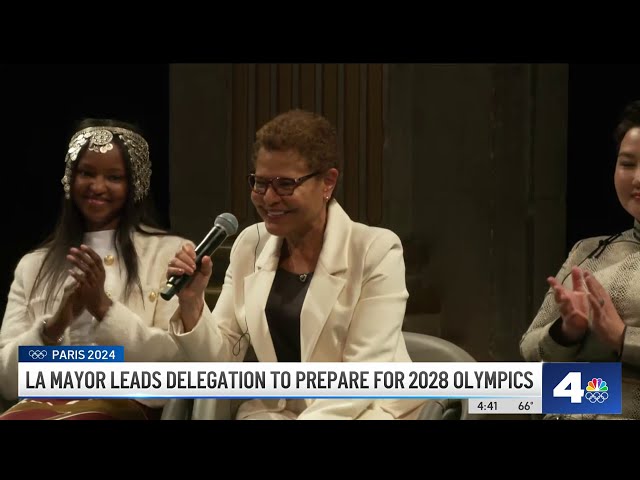 LA mayor leads delegation to prep for 2028 Olympics, Paralympics