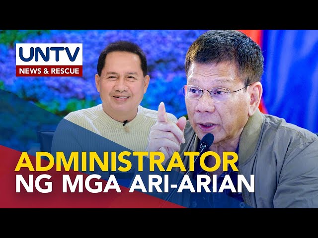 ⁣Ex-Pres. Duterte, itinalagang administrator ng mga ari-arian ng religious group ni Quiboloy