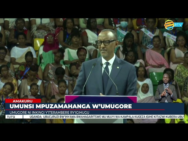 ⁣Perezida Kagame yahamagariye abagore kujya mu nzego zifata ibyemezo