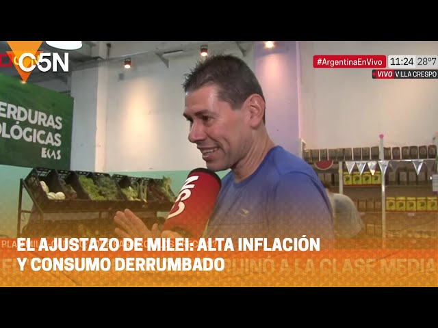 El AJUSTAZO de MILEI: ALTA INFLACIÓN y CONSUMO DERRUMBADO