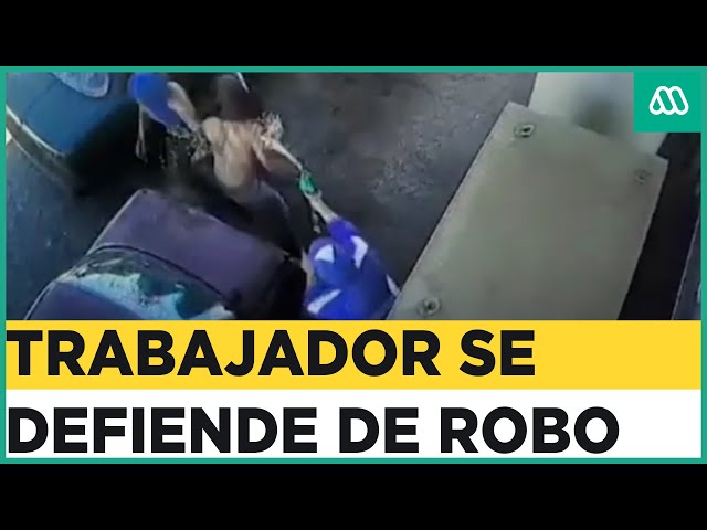 Trabajador rocía combustible a delincuentes y lograr frustrar el robo