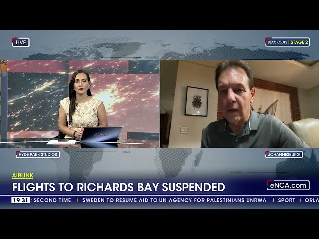 Airlink | Flights to Richards Bay suspended