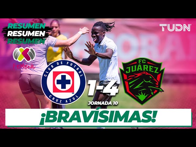 Resumen y goles | Cruz Azul 1-4 Juárez | Liga Mx Femenil-CL2024 J10 | TUDN