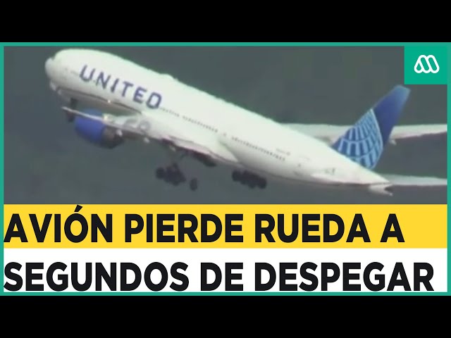 Boeing 777 pierde rueda a segundos de haber despegado