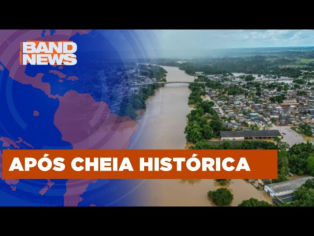 Nível do Rio Acre baixa e chega a 16 metros | BandNews TV