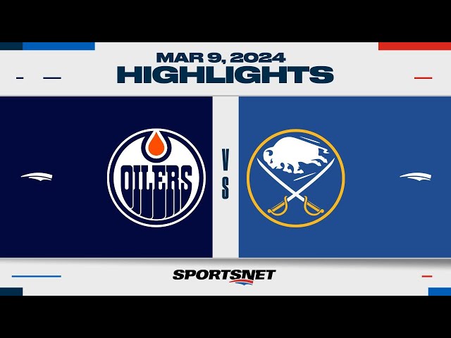 ⁣NHL Highlights | Oilers vs. Sabres - March 9, 2024