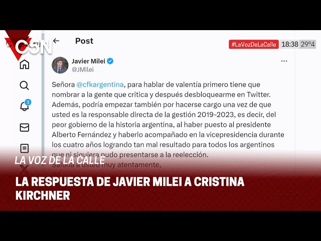 AUMENTOS de SUELDO del PRESIDENTE y su GABINETE: JAVIER MILEI le RESPONDIÓ a CRISTINA KIRCHNER