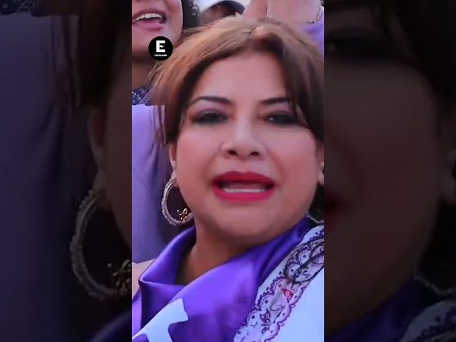 Protestan mujeres en evento de Clara Brugada