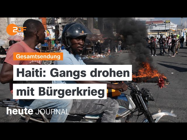 heute journal vom 09.03.2024 Gewalt in Haiti, Hamas-Terror, "Der Dritte Mann"