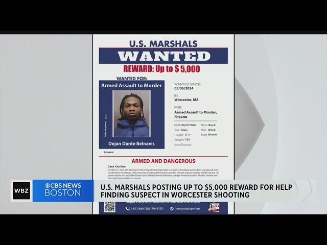 Reward offered for information about second suspect in Worcester shooting