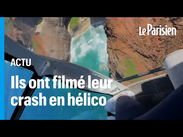 Hawaï : des touristes filment le crash de leur hélicoptère