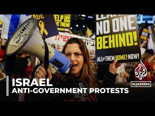 Thousands of Israelis rallied in Tel Aviv calling for Netanyahu’s resignation