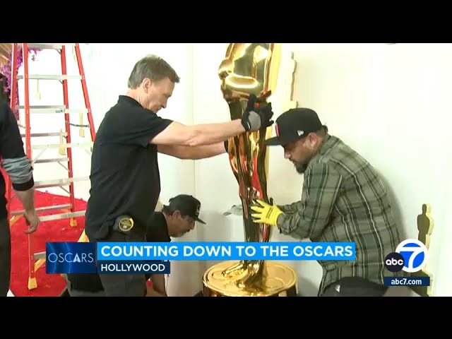 Countdown to Oscar Sunday! Crews put last-minute touches on set for Hollywood’s biggest night