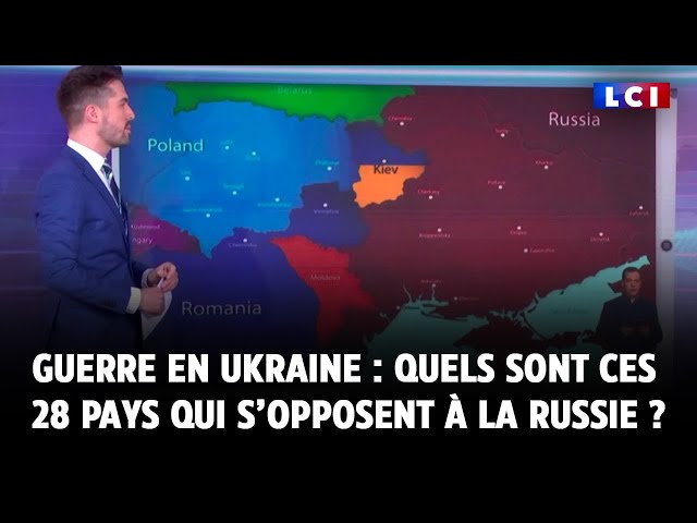 Guerre en Ukraine : quels sont ces 28 pays qui s’opposent à la Russie ?