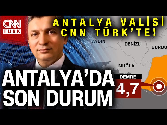 Antalya'da Demre Merkezli Deprem! Antalya Valisi Hulusi Şahin Son Durumu Aktardı #SonDakika #Ha