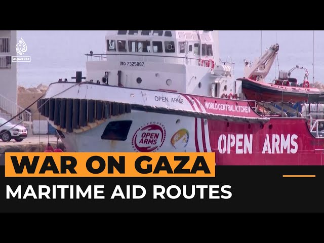 Efforts to establish maritime aid delivery routes for Gaza