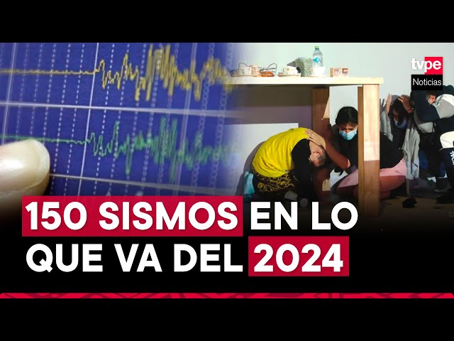 IGP: Perú va registrando 150 sismos en lo que va del mes