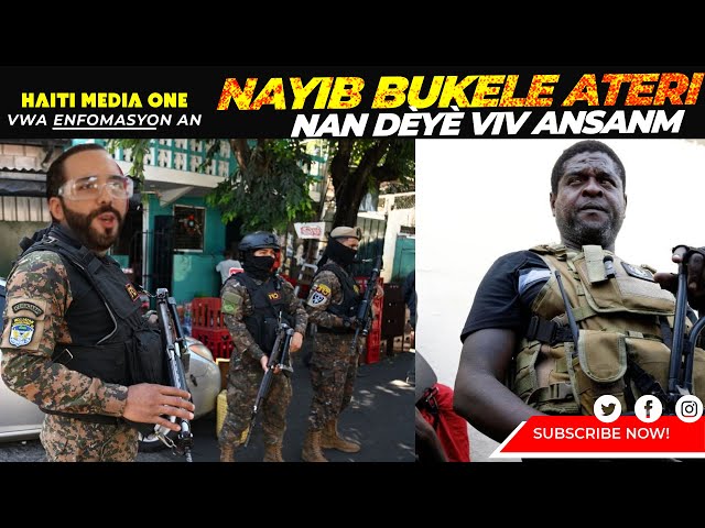 Nayib Bukele Deside Vin Met Lod Sou Gang Viv Ansanm Yo, Barbecue Tranble