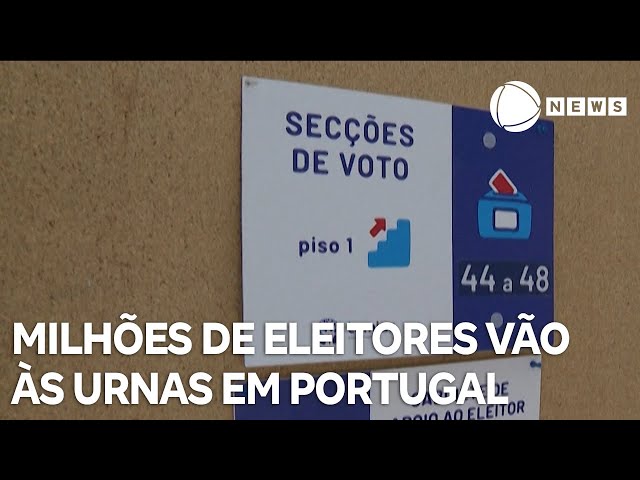 Milhões de eleitores vão às urnas neste domingo em Portugal