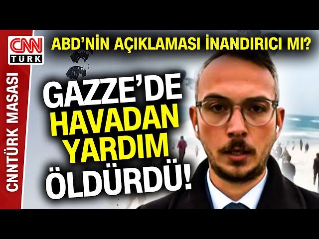 Yardım Atarken Bile Öldürüyorlar! Paraşütü Açılmayan Yardım Paketleri 5 Filistinliyi Öldürdü