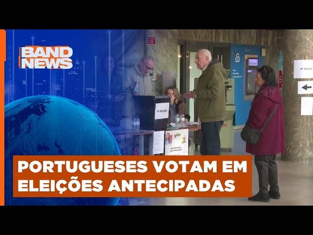 Portugueses votam em eleições antecipadas | BandNews TV