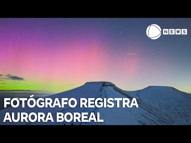 Fotógrafo usa timelapse para registrar aurora boreal