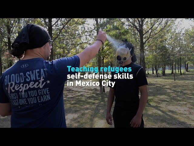 Teaching refugees self-defense skills in Mexico City