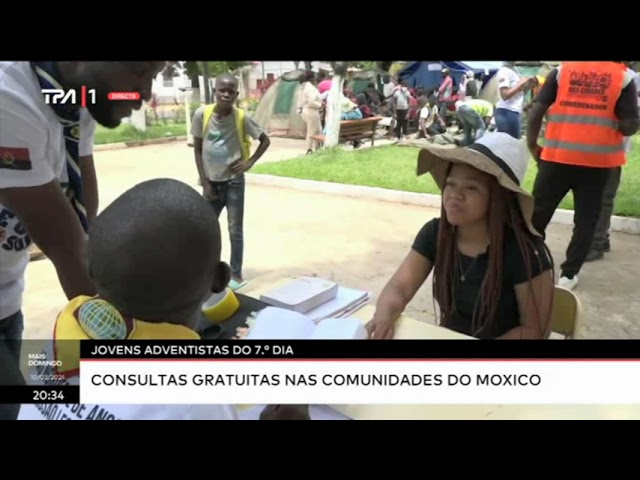 Jovens adventistas do 7 dia - Consultas grathuitas nas comunidades no Moxico