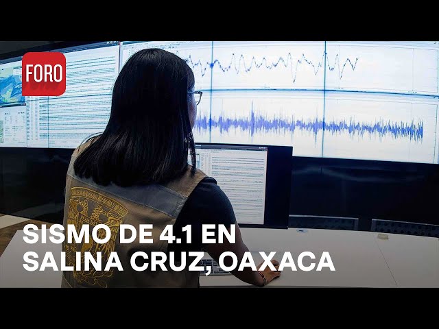 ⁣Sismo de magnitud 4.1 sacude Salina Cruz, Oaxaca - Las Noticias