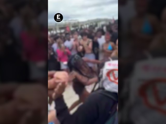 Violenta pelea en playa de Florida