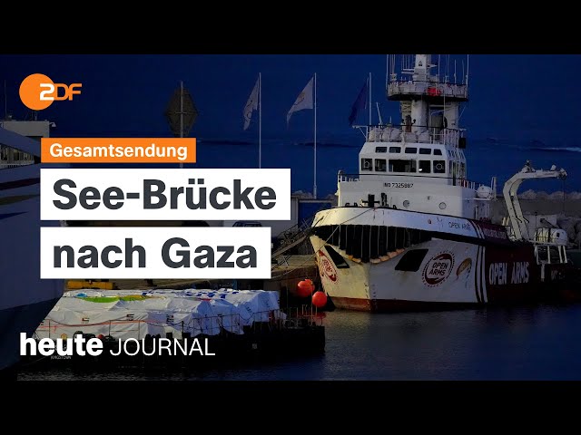 heute journal vom 10.03.2024 Hunger in Gaza, GDL streikt kommende Woche, Oscars werden verliehen