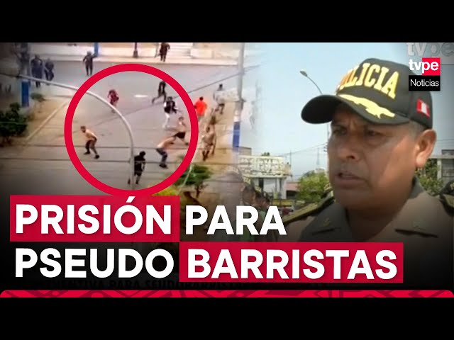 La policía viene investigando pseudo barristas