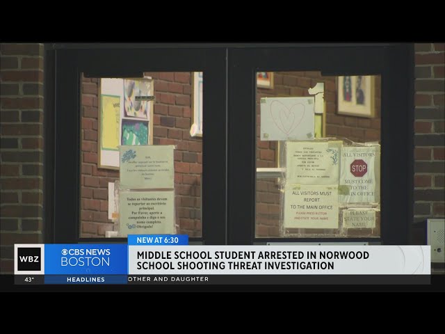 Norwood Police arrest 12-year-old middle school student after mass shooting threat