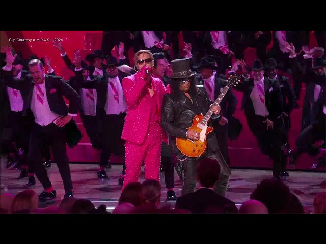 Ryan Gosling sings 'I'm Just Ken' at the 96th Oscars with Slash