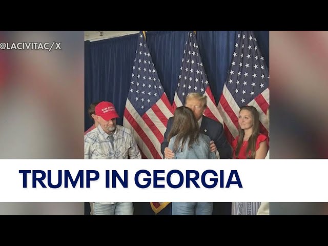 Trump meets with Laken Riley's family before Georgia rally