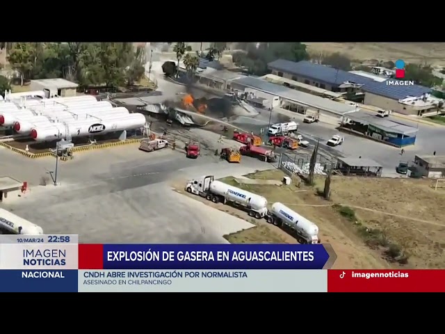 Se registra fue explosión de gasera en Aguascalientes