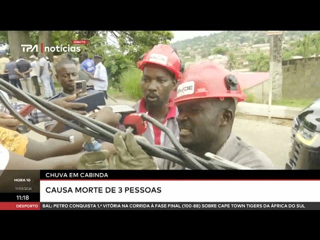 Chuva em Cabinda causa morte de 3 pessoas