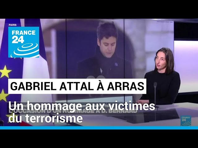 Arras : Gabriel Attal rend hommage aux victimes du terrorisme • FRANCE 24