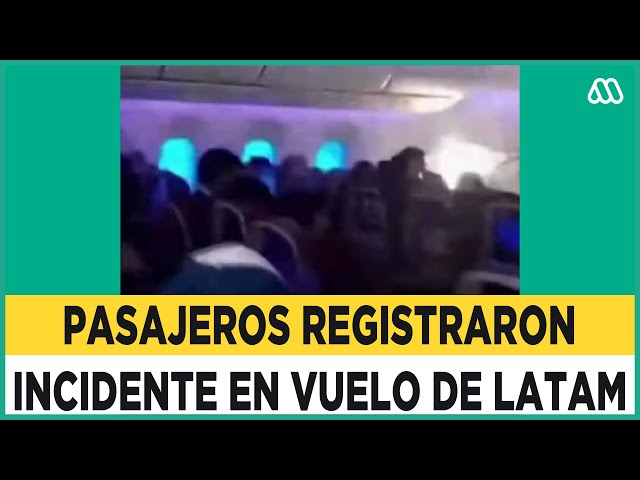 “El avión se congeló”: Pasajeros registraron momento de terror a bordo de vuelo de Latam