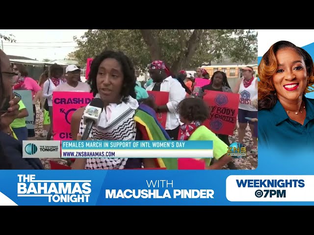 Females March In Support Of International Women's Day