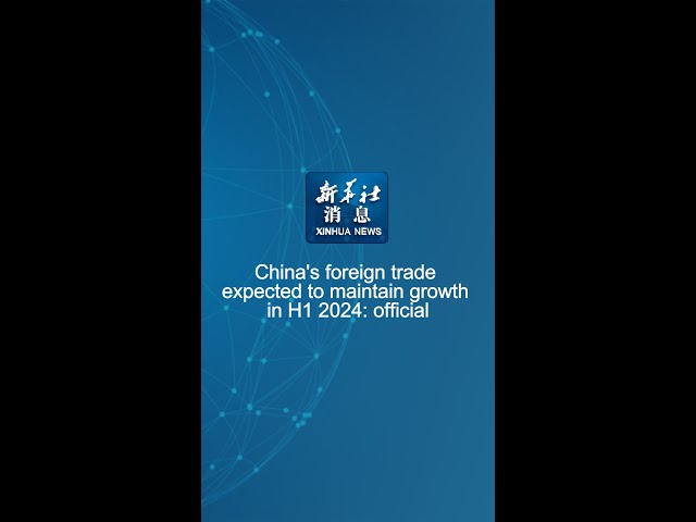 Xinhua News | China's foreign trade expected to maintain growth in H1 2024: official